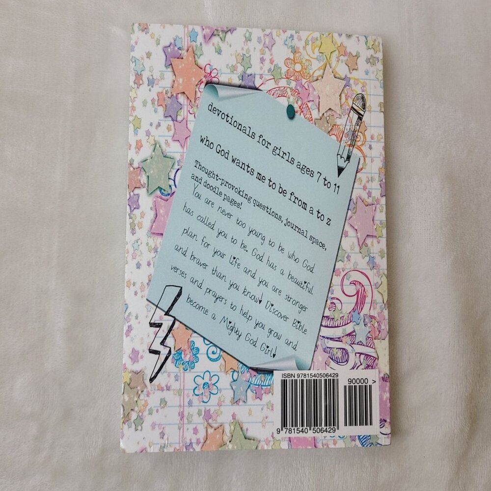 Mighty God Girls A To Z Devotionals Journal ages 7-11 By Mandy Fender 2016 - Picture 9 of 9